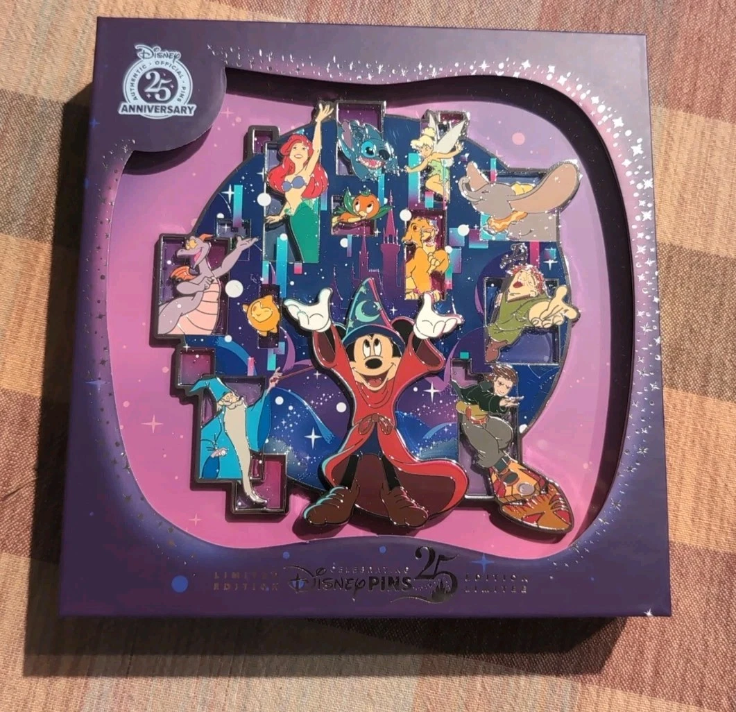 Sorcerer Mickey Mouse and Friends Jumbo Pin The Most Magical Place on Earth LE