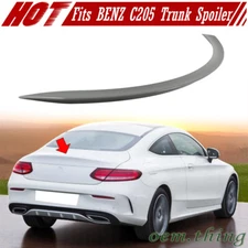Unpainted OE Type Trunk Spoiler Wing Fits Mercedes Benz W205 C205 2D Coupe 15-21