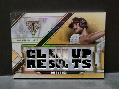 Jose Abreu Clean Up Results Relic 2021 Triple Threads # 7/9 RARE