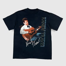Randy Travis Live In Concert Cotton Black Full Size Men Women Tee Shirt AG247