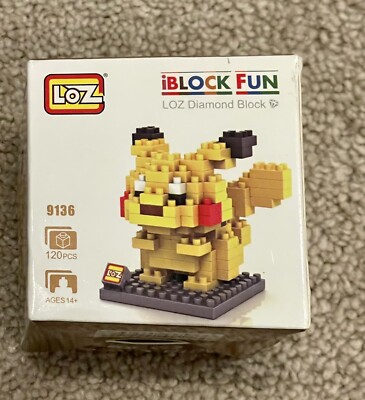 iBlock Fun LOZ Doamond Micro Pikachu 9136 Block Set 120 PCS