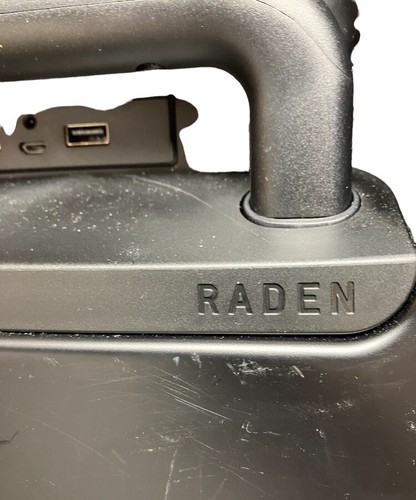 RADEN A-22 CARRYON HARD SHELL SMART SUITCASE SPINNER MATTE BLACK SEE DESC! - Picture 4 of 20