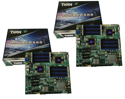 2 Stück - Tyan Motherboard S7012 WGM4NR Dual Xeon LGA1366 X58 Server Mainboard