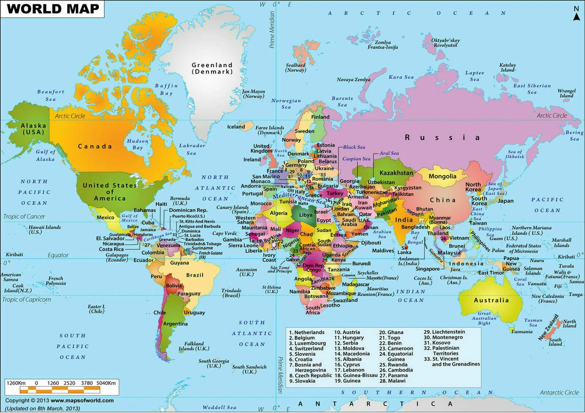 Art MAP eBay | WORLD 249419 POSTER PRINT