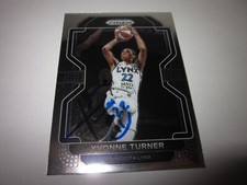 YVONNE TURNER SIGNED AUTOGRAPHED 2022 PANINI PRIZM WNBA CARD # 87 MERCURY