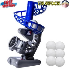 Electronic Baseball Pitching Machine Adjustable Height 7 Second Pitch Practice