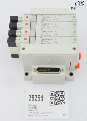 28254 SMC 4-SLOT PNEUMATIC MANIFOLD VV5Q21-04-DAK00275 | eBay