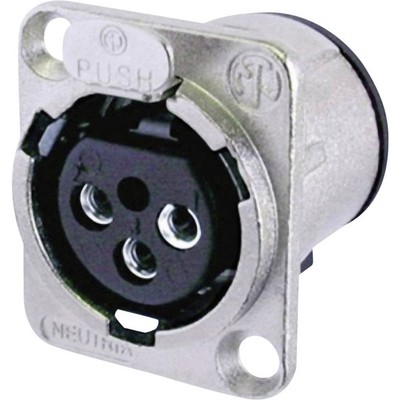 Neutrik NC3FD-V XLR-Steckverbinder Flanschbuchse, Kontakte gerade Polzahl: 3