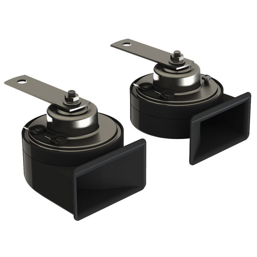 Clacson Camion 24V Bitonale 80mm - Kit Trombe Elettromagnetiche Alta Efficienza