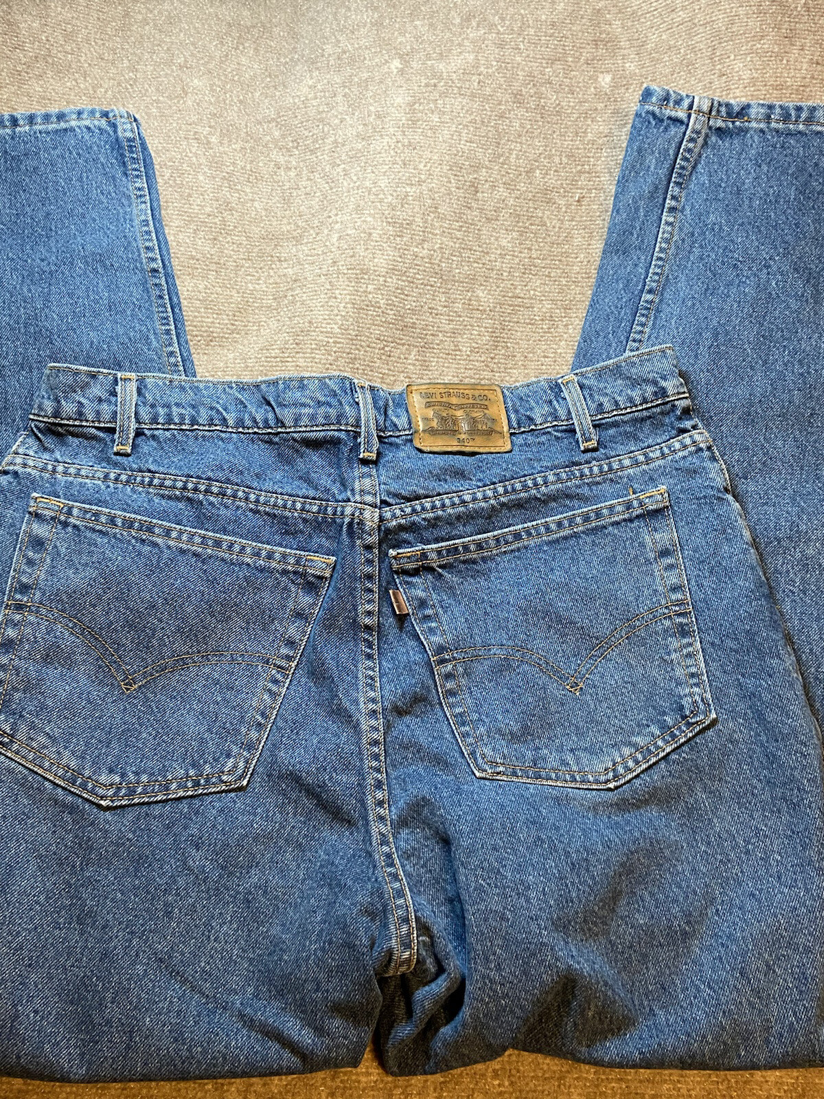 Vintage Levi's 540 Jeans 38x30 Leather Patch Gold Tab… Gem