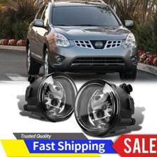 For Nissan Rogue S Sv Sl 2011-2013 New Pair Of Fog Lights Lamps Front Bumper