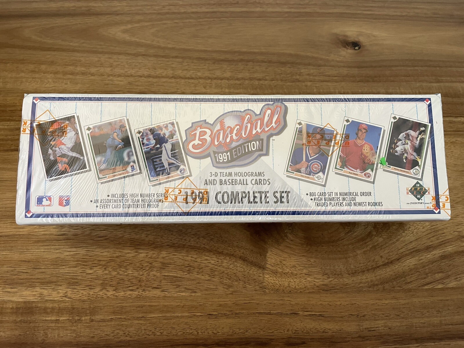 1991 Upper Deck Baseball Complete Sealed Set 800 Cards, Griffey, Bo & Much More!