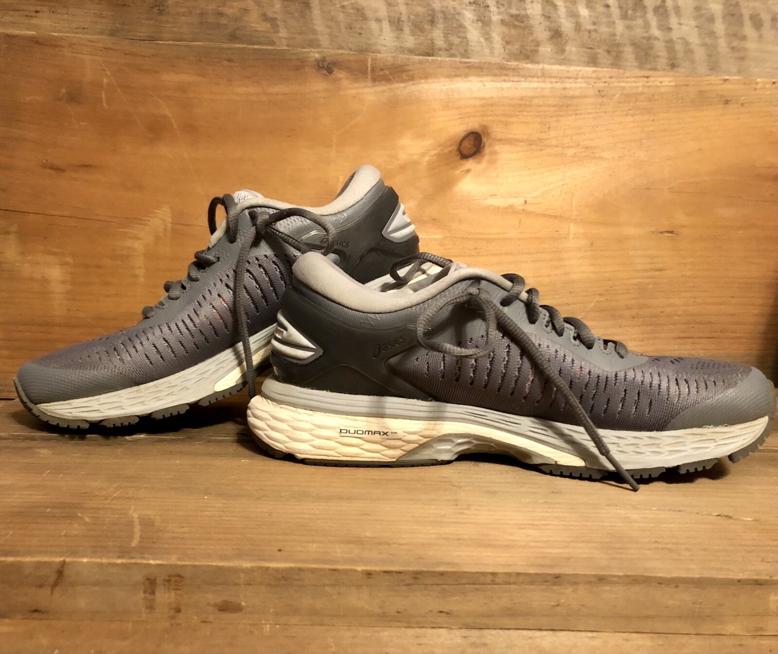 Asics Gel-Kayano Running Shoe Womens Flyte Foam DuoMax Gray