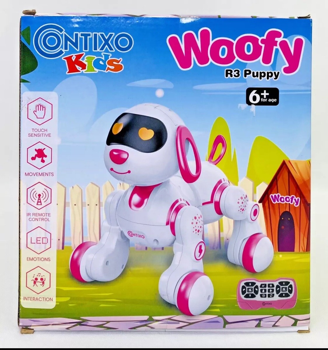 Contixo Woofy R3 Interactive Smart Robot Pet Dog Toy with Remote