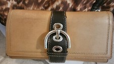 Vintage Coach Two Tone Leather Wallet