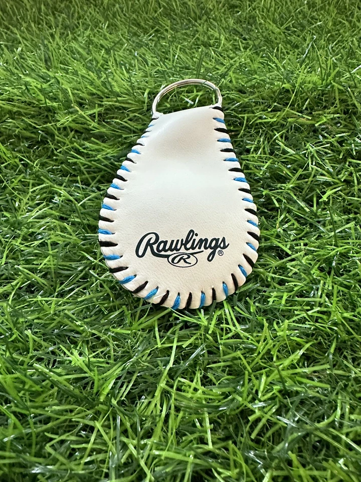 Miami Marlins Baseball Keychain Custom MLB Black/Blue - Image 4 of 4