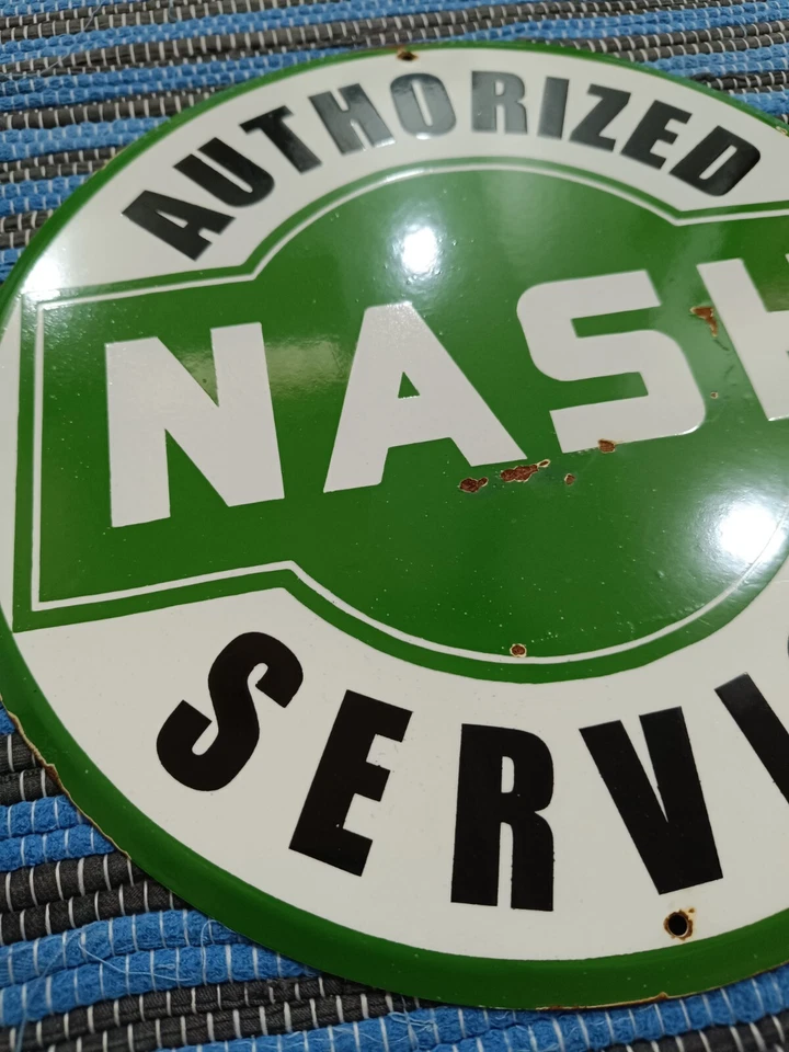 Vintage NASH Authorized Service not Porcelain 1950'S Era - Image 2 of 4