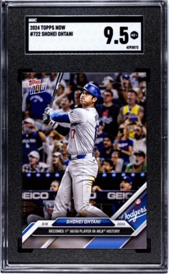 2024 Topps Now #722 Shohei Ohtani SGC 9.5 MINT+ 50/50 MVP Dodgers