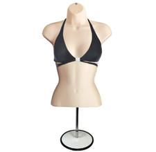 Flesh Female Hollow Back Mannequin Torso w/ Metal Stand  Hanging Hook