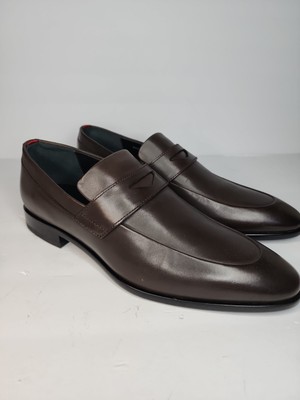 HUGO BOSS Penny Loafers 6.5 Men\'s Dark Brown Eton Leather Dress Casual HUGO BOSS Penny Loafers Men main image 4