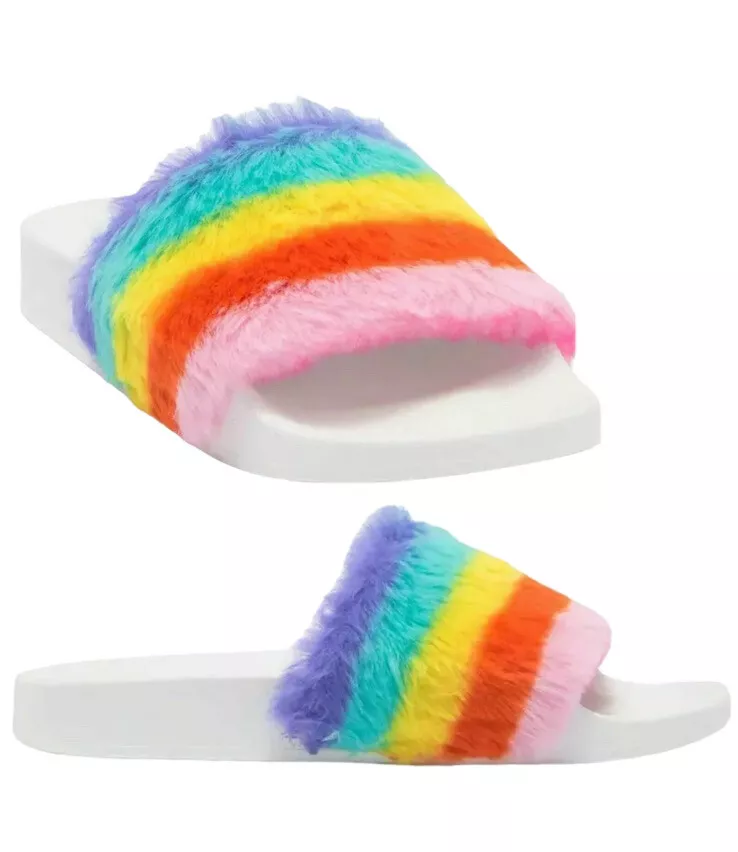 Furry slides store rainbow