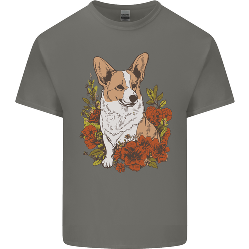 Corgi Hund Mit Blumen Kinder T-shirt Für Jungen Und Mädchen - Bild 5 von 17