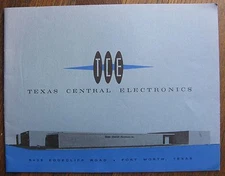 TCE Texas Central Electronics Fort Worth circa 1965 Promotional Brochure