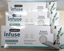 Casabella Infuse Disp Mop Pad Refills BradshawHome 3 bxs of 15 = 45 pads New Box