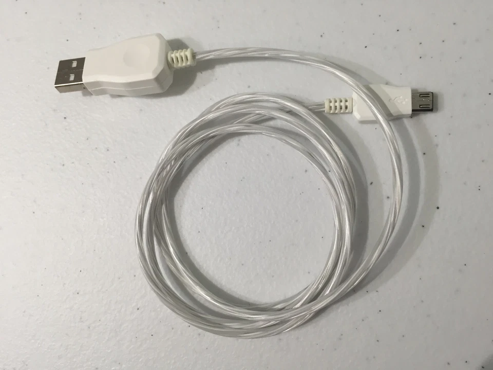 LED DUAL COLOR light charger cable FOR apple iPhone 8 7 6 plus 5S MICRO USB B C - Image 3 of 4