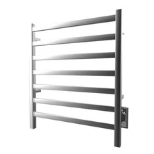 ICO Bath Kontour 24" W x 27" H 110 V Hardwired Stainless Steel Towel Warmer, Chr