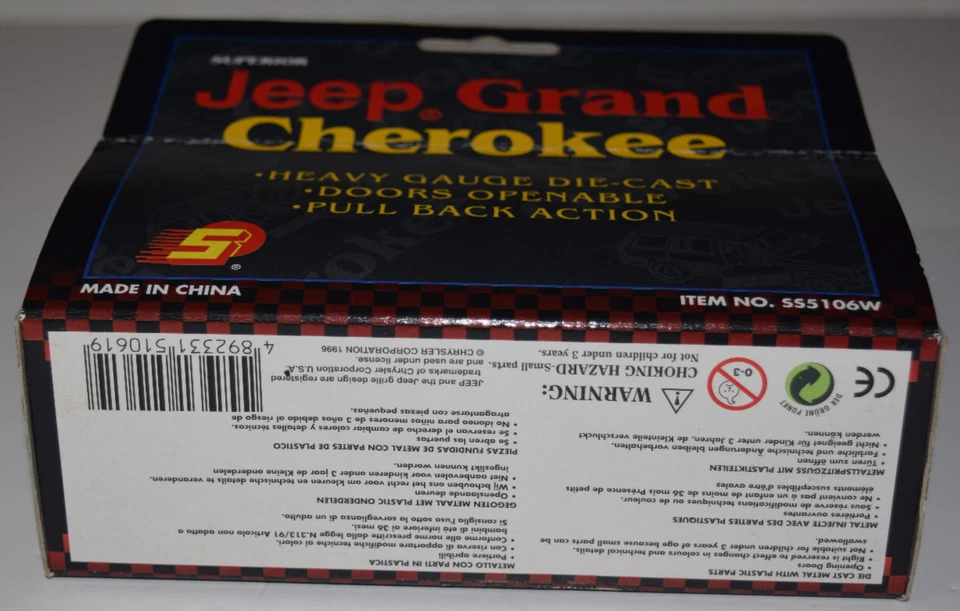 Jeep Grand Cherokee DieCast modelo coleccionable superior Foto 4 de 4