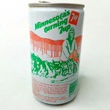 7up "America's Turning 7up" Soda Pop Can - Vintage 1979 - Minnesota
