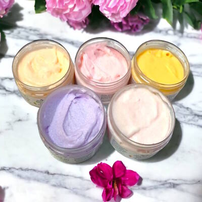 Whipped Soap Sugar Scrub Exfoliating Scrub Scented Whipped Soap Scrub U-Pick