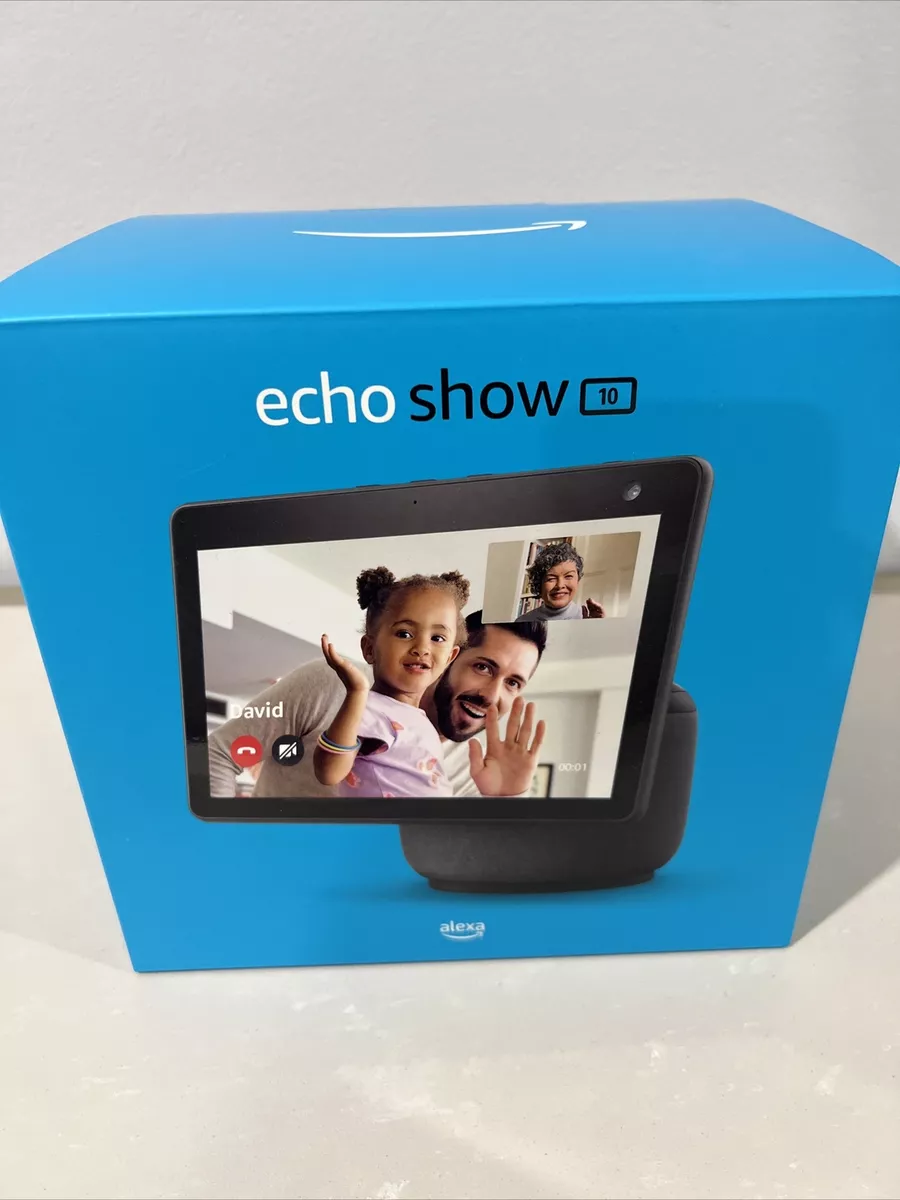 Echo Show 10 (3rd Gen) HD Smart Display with Motion and Alexa in  Charcoal B07VHZ41L8 - The Home Depot