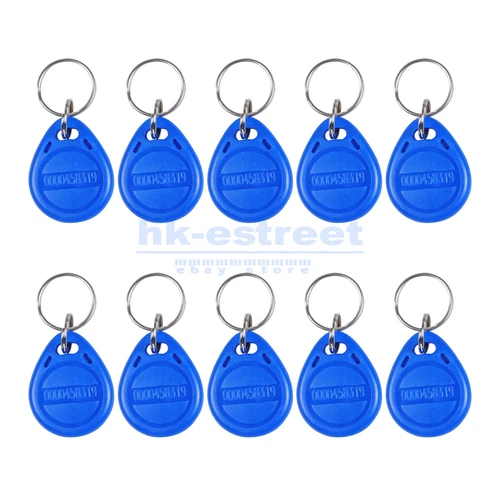 10pcs/20pcs 125KHZ RFID Proximity ID Card Token Tags Key Fobs Key Chain - Bild 9 von 10