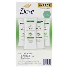 Dove Advanced Care Cool Essentials Deodorant 2.6 oz., 4 pk. 