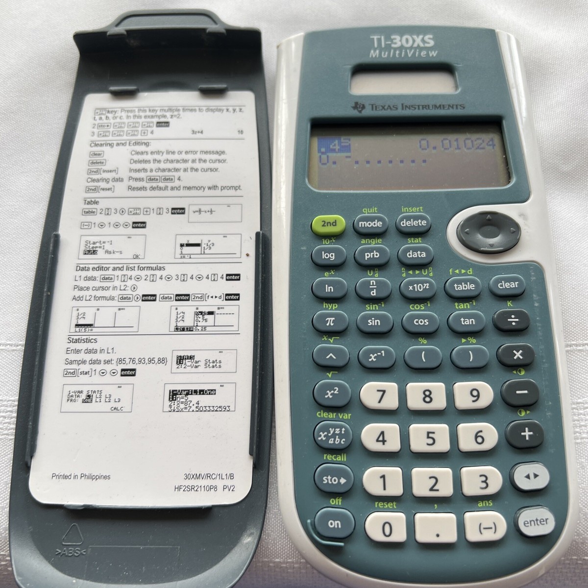 Texas Instruments TI-30XS MultiView Handheld LCD Display Scientific  Calculator