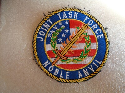 USA JOINT TASK FORCE NOBLE ANVIL PATCH OR PATCH
