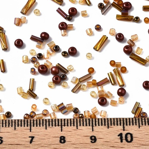 50g (3300 beads) Glass Seed Beads 11/0 2mm Bugles 9x2mm Mixes BUY 3 GET 1 FREE! - Picture 114 of 126