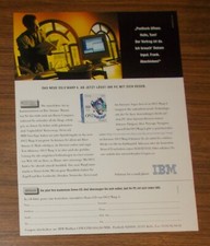 Seltene Werbung IBM OS/2 WARP 4 - Ab jetzt lässt Ihr PC mit sich reden 1995
