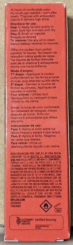 NEW Revlon ColorStay Overtime 16 Hours Lipcolor #040 Forever Scarlet - Picture 2 of 11