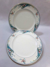 Nagel -Venezia Royal Bone China 2 Frühstücks/Kuchenteller unbenutzt