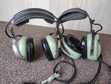 (2) David Clark Model H10-76 Military Aviation Headsets *untested*