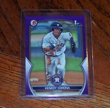 2023 Bowman Paper Base Purple #BP-148 Kenedy Corona 139/250 - Houston Astros