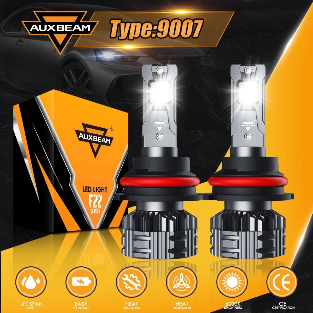 AUXBEAM F22 9007 LED Headlight for Nissan Frontier 2001 2020 High
