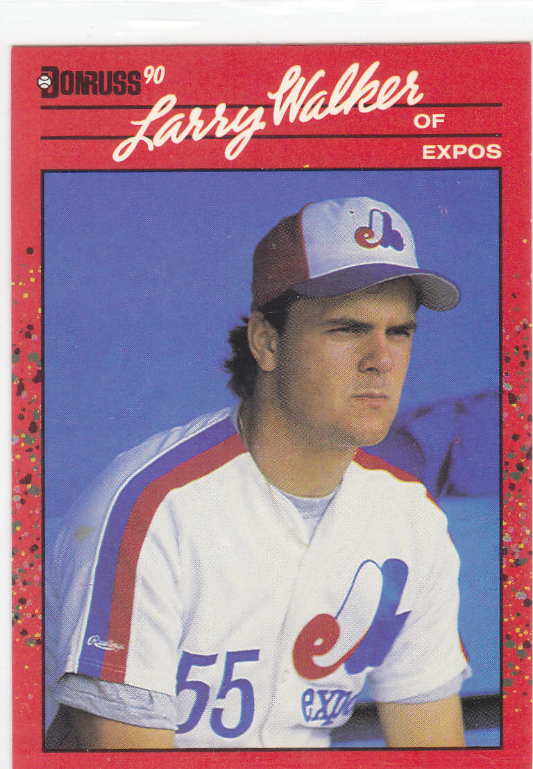 Larry Walker 1990 Donruss Rookie #578 Montreal Expos HOF