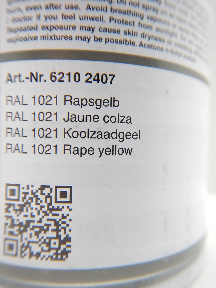FORCH 4-in-1 Dickschichtlack Spray RAL 1021 Rapgelb – 400 Ml, Rostschützend, Schnelltrocknend