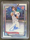2024 Bowman Draft Cole Mathis Chrome Auto HTA Choice Refractor 1st #/150 Cubs