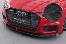 Cup Spoiler Lippe Ansatz matt Carbon Look für Audi S6/A6 C8 4K S-Line CSL413-M