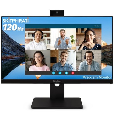 23.8  Business Webcam Gaming Monitor, 1080P IPS 120HZ, Video Conference Monit...